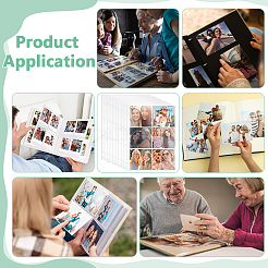 10 шт. внутренние страницы пластиковой папки для держателя карт&nbsp;DIY-WH0308-700A