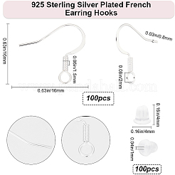 100 шт. Латунные французские крючки для серег&nbsp;KK-BBC0015-45B