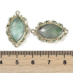 Натуральный зеленый флюорит ограненные звенья конский глаз&nbsp;G-B126-02G-10