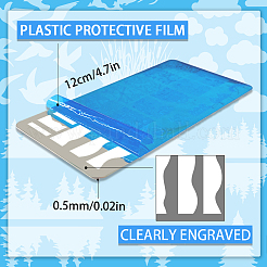 1 шт. шаблоны изображений для дизайна ногтей из пластика&nbsp;AJEW-PH0006-32D