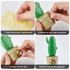 Прозрачный силиконовый двухсторонний скотч&nbsp;DIY-WH0504-425B