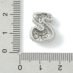 Подвески из латуни с покрытием из прозрачного кубического циркония&nbsp;KK-S378-01P-Z