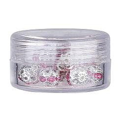 Латунные бусины со стразами &nbsp;RB-JP0001-8mm-27S