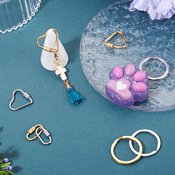 6 шт. 6 стиля разъемных брелоков из нержавеющей стали 304&nbsp;STAS-TA0003-46