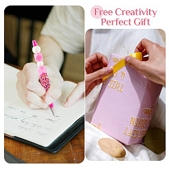 8 шариковая ручка с пайетками в виде звезд&nbsp;FIND-TA0006-15B