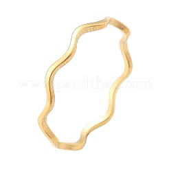 Кольца волнистые из нержавеющей стали 304&nbsp;RJEW-I110-01G