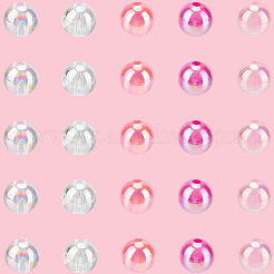 5 цвет прозрачных акриловых бусин&nbsp;MACR-PA0001-03C-02