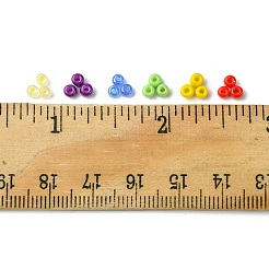 Стеклянные круглые бусины разных стилей&nbsp;SEED-FS0001-17