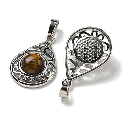 Природных тигровый глаз подвески&nbsp;G-Q158-05P-15