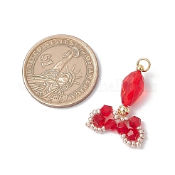 Прозрачные стеклянные подвески&nbsp;PALLOY-MZ00725-03