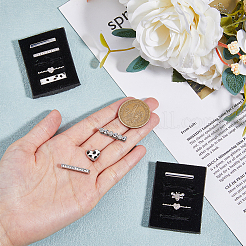 10 шт. 10 стильных прямоугольных подвески из сплава для часов с кристаллами и стразами FIND-DC0004-57