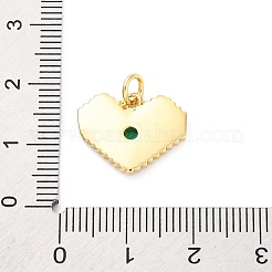 Латунные микро проложить кубического циркония подвески&nbsp;KK-D325-61G-01