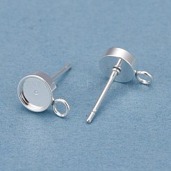 201 фурнитура для сережек-гвоздиков из нержавеющей стали&nbsp;STAS-H410-08S-C