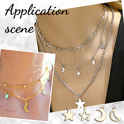 16 шт. 8 стиля подвесок из нержавеющей стали 304 и 201&nbsp;STAS-LP0001-30