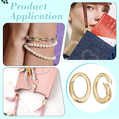 6 шт. латунные пружинные кольца-затворы&nbsp;KK-BC0014-91