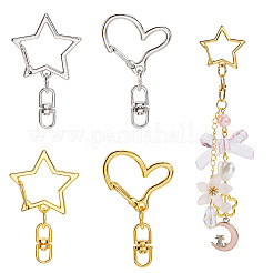 40шт 2 стиля пружинные кольца из цинкового сплава&nbsp;FIND-SP0004-04C