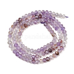 Натуральные фиолетовые фантомные кварцы&nbsp;G-B175-A22-3x4mm