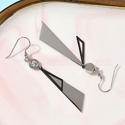 Серьги-подвески из нержавеющей стали 304 с гальваническим покрытием&nbsp;EJEW-Z129-03G