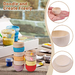 Деревянная чаша&nbsp;LS-DJEW-WH0042-113