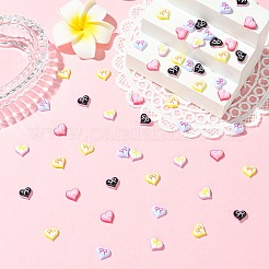 Кабошоны из смолы 100шт 5 цветов&nbsp;MRMJ-CJ0001-31