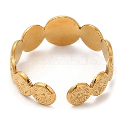 Открытое манжетное кольцо из нержавеющей стали 304&nbsp;X-RJEW-K248-03G