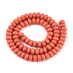 Непрозрачные с напылением стеклянные бусины&nbsp;GLAA-ZX008-8mm-18E