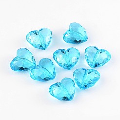 Прозрачные акриловые бусины&nbsp;X-PL318Y-9