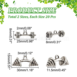 40 шт. 2 подвески из сплава в тибетском стиле&nbsp;FIND-DC0002-02
