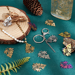 18шт. 3-х цветная подвеска из нержавеющей стали 304&nbsp;STAS-DC0012-35