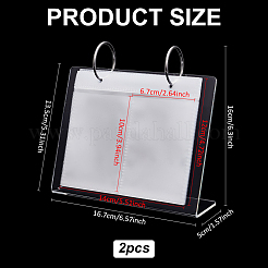 3-дюймовый акриловый настольный календарь&nbsp;AJEW-WH0819-011A