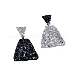 Серьги-гвоздики из сплава с подвесками в форме треугольника и трапеции&nbsp;FS-WGE86CF-01