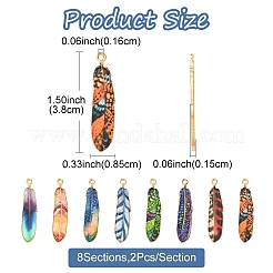 16шт 8 стиля подвески из сплава с эмалью&nbsp;FIND-FS0002-69