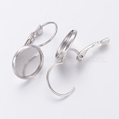 Латунная фурнитура Leverback для серег&nbsp;KK-H023-N-NF