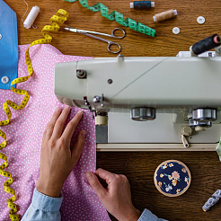 4 шт. 4 подушечки для иголок из хлопка и ткани в японском стиле с цветочным узором&nbsp;DIY-DC0001-98