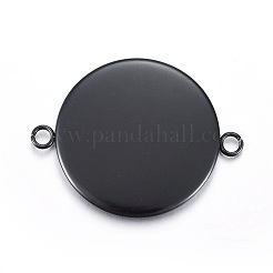 Настройки разъема кабошона из нержавеющей стали&nbsp;STAS-L211-04E-B