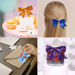 24 шт. 6-цветный бант из полиэстера&nbsp;AJEW-TA0001-64