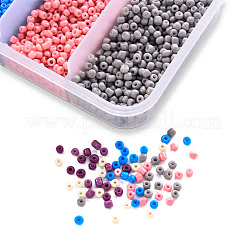 90 г 5 цвета 12/0 стеклянные бусины краски для выпечки&nbsp;SEED-YW0001-14A