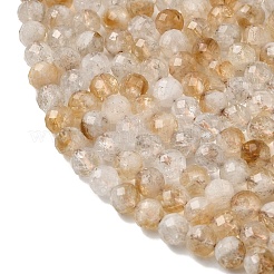 Природный желтый кварц нитей бисера&nbsp;LS-G-A267-B01-01