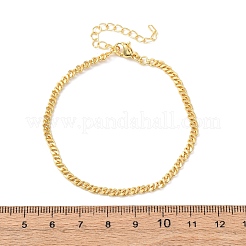 Браслеты-цепочки из латуни для женщин&nbsp;BJEW-C140-14G