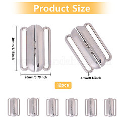 Зажимы для бикини из сплава 12 шт.&nbsp;FIND-CA0009-77A