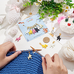 Маркеры для подвесок с эмалью из сплава «Лошадь»&nbsp;HJEW-AB00364