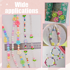 300шт прозрачная акриловая рамка для бусин&nbsp;MACR-UN0001-03