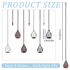 3 комплект двухцветных удлинителей цепи для потолочного вентилятора из сплава&nbsp;FIND-CP0001-76