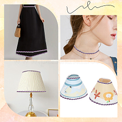 Лента для отделки из блестящего полиэстера с металлическим волнистым эффектом&nbsp;OCOR-GF0004-47H