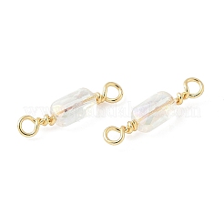 Гальваническое стекло граненый прямоугольник соединительные подвески&nbsp;KK-C097-05G-03