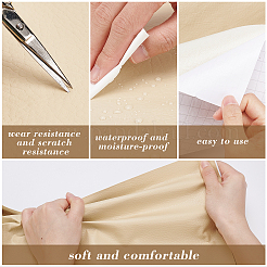 Самоклеящаяся ткань из искусственной кожи&nbsp;DIY-WH0001-92C