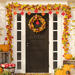 18 шт. 3 цвета осенней окраски распылением деревянные большие подвески&nbsp;WOOD-GA0001-53