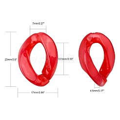 Имитирующие желе акриловые связующие кольца&nbsp;OACR-S036-001A-E