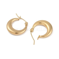 Серьги-кольца из нержавеющей стали 201 с вакуумным покрытием PVD&nbsp;LS-EJEW-I309-52B-G