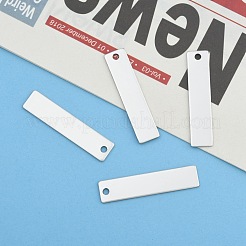 Устойчивые к потускнению 201 нержавеющая сталь прямоугольные штампованные пустые бирки подвески&nbsp;X-STAS-R064-15B